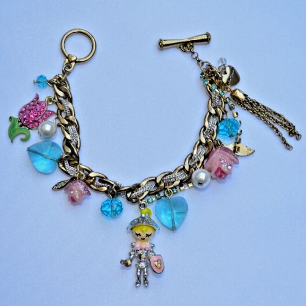Betsey Johnson Fairyland Knight Heart Bracelet